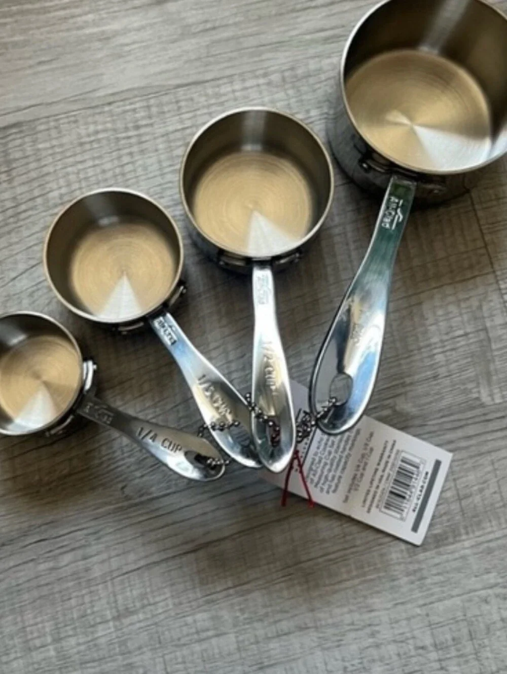 Stainless Steel Measuring Cups Set - Silver